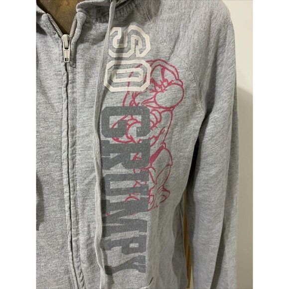 Disney Full Zip Hoodie Sweatshirt Grumpy Snow-White - Picture 2 of 9